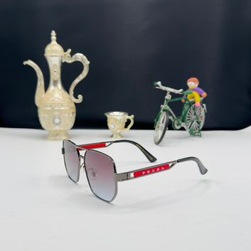 PRADA Luxury Gradient Aviator Sunglasses – Premium Metal Frame | Modern Elite Style