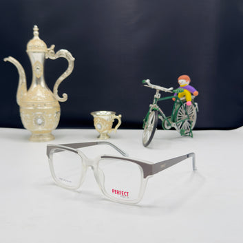Perfect Vision Transparent Square Eyeglasses Frame – Lightweight Stylish Optical Glasses